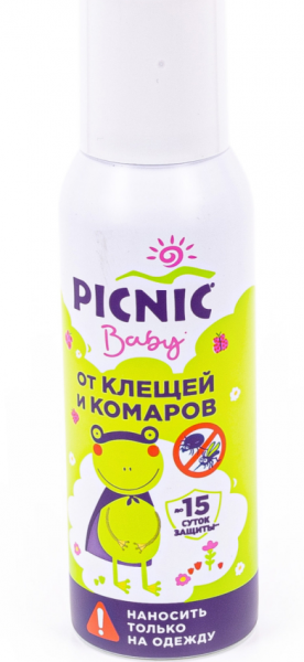 Аэрозоль от всех кровососущих Picnic Baby 125мл