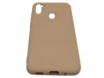 Чехол накладка силикон Silicone Cover Samsung Galaxy A11/M11 пыльно-розовый аналог