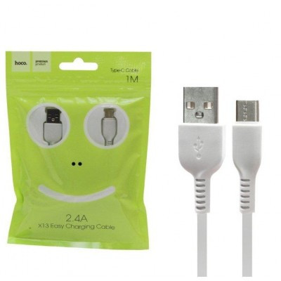 Кабель USB - Type-C Hoco X13 1м 3A белый