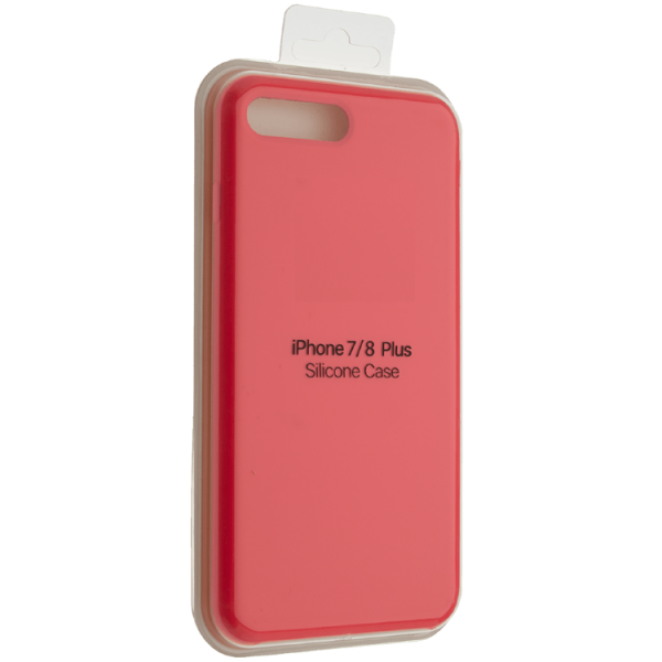 Чехол накладка силикон Silicone Case iPh 7/8 Plus коралловый аналог