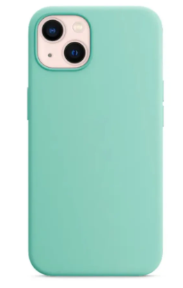Чехол накладка силикон Silicone Case iPh 13 бирюзовый аналог