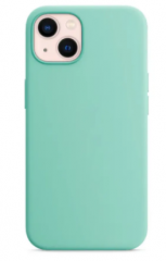 Чехол накладка силикон Silicone Case iPh 13 бирюзовый аналог
