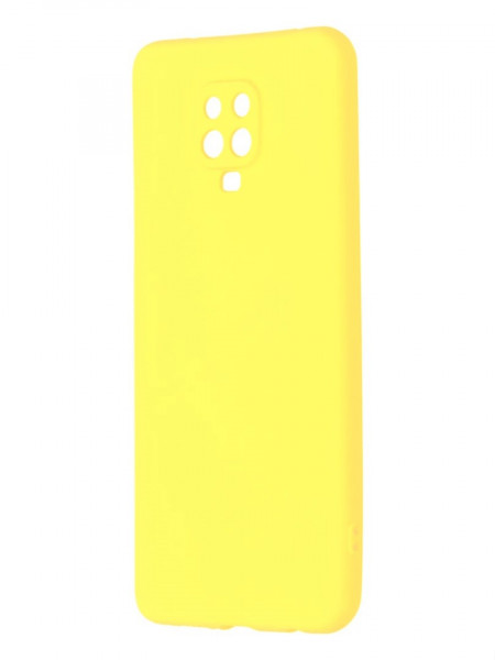 Чехол накладка силикон Silicone Cover Xiaomi Redmi Note 9 желтый аналог