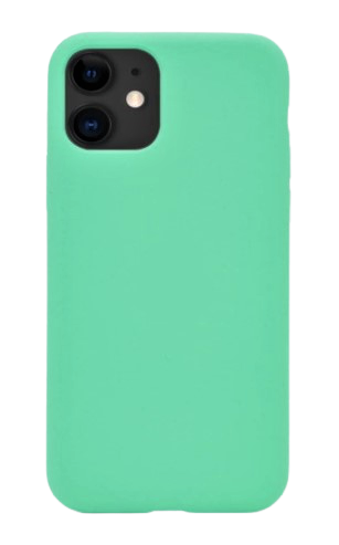 Чехол накладка силикон Silicone Case iPh 13 Pro Max мятный аналог