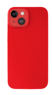 Чехол накладка силикон Silicone Case iPh 13 красный аналог
