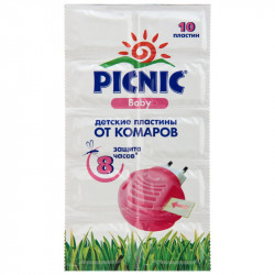 Пластины от комаров в фумигатор Picnic Baby 10шт