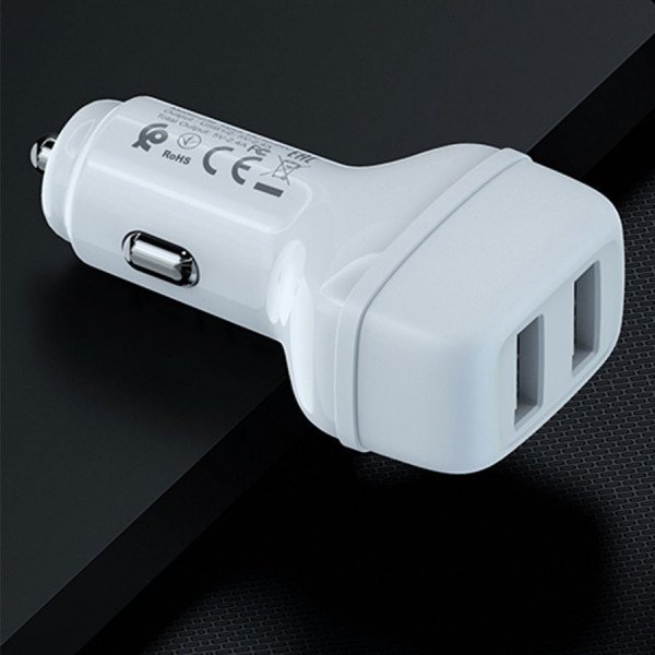 Блок для авто USB 2x Hoco 2,4A 12Вт Z36 белый