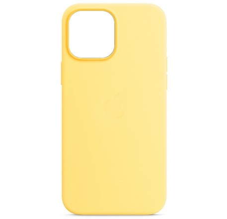 Чехол накладка силикон Silicone Case iPh 13 Pro Max желтый аналог