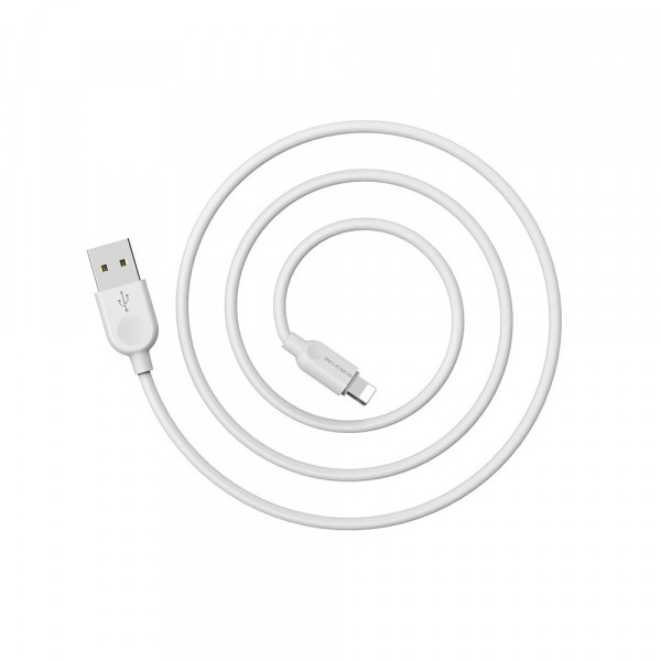 Кабель USB - Lightning Borofone BX14 2м 2,4A белый