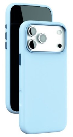Чехол накладка силикон Silicone Case iPh 17 Pro Max голубой аналог