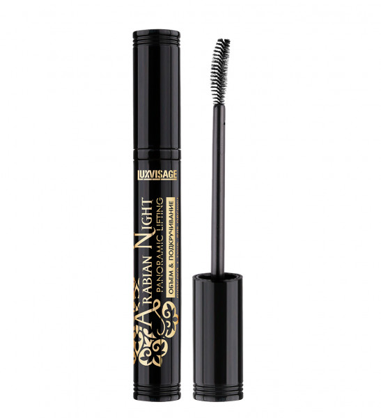 Тушь для ресниц LUXVISAGE Arabian Night panoramic lifting объем и изгиб черная 8г 28-03/22