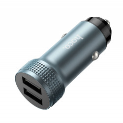 Блок для авто USB 2x Hoco 2,4A 12Вт Z49 серый