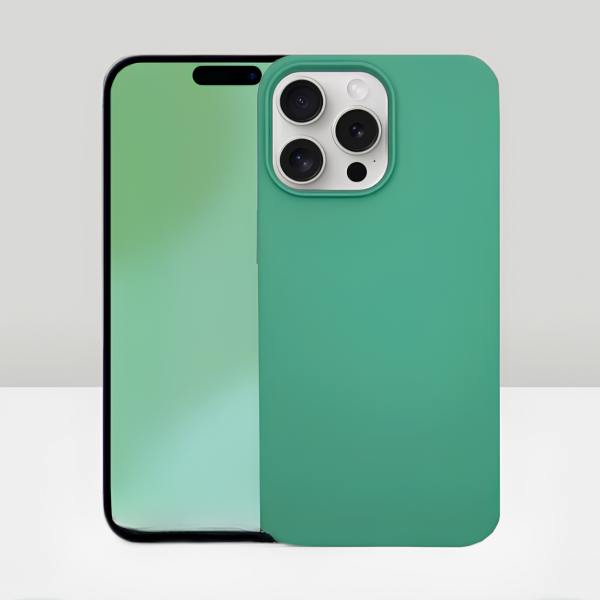 Чехол накладка силикон Silicone Case iPh 14 Pro мятный аналог