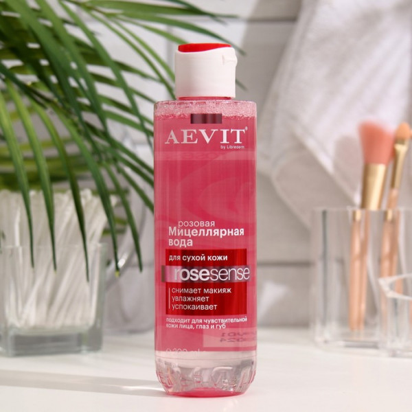 Вода мицеллярная Aevit by Librederm Rosesense с витаминами Увлажняющая 200мл 165872