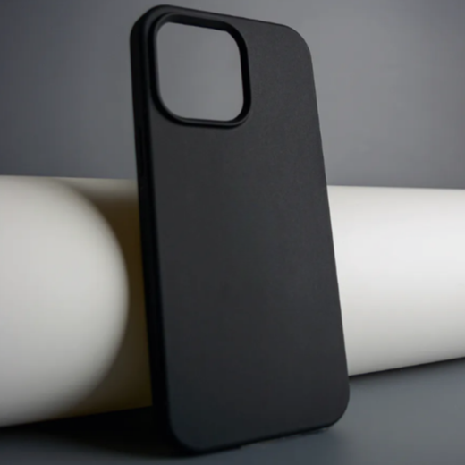 Чехол накладка силикон Silicone Case iPh 14 Pro Max черный аналог