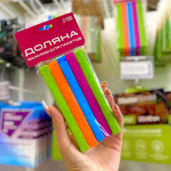 Зажимы для пакетов Доляна 14см 5шт 3984837