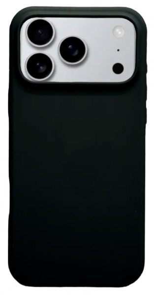 Чехол накладка силикон Silicone Case iPh 17 Pro черный аналог