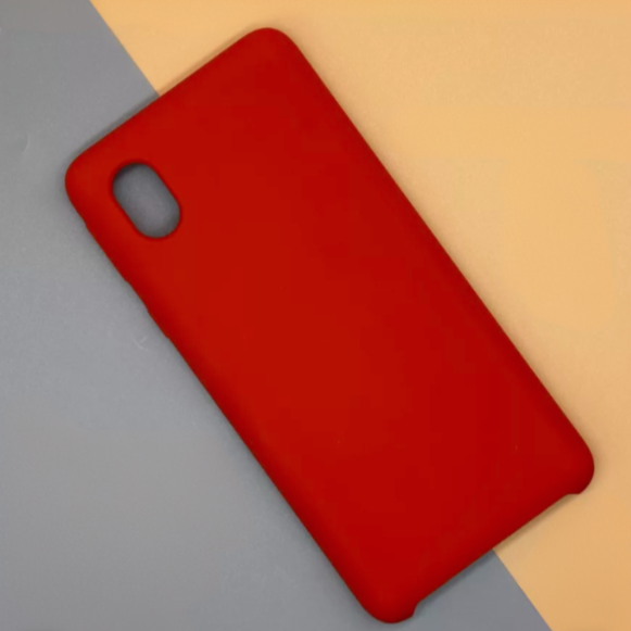 Чехол накладка силикон Silicone Cover Samsung Galaxy A01 Core/M01 Core красный аналог
