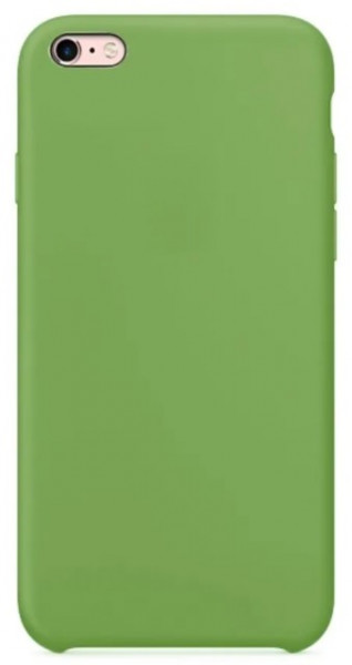 Чехол накладка силикон Silicone Case iPh 6/6S зеленый аналог