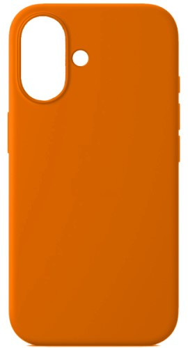 Чехол накладка силикон Silicone Case iPh 16 оранжевый аналог