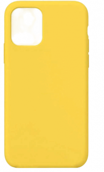 Чехол накладка силикон Silicone Case iPh 14 Plus желтый аналог