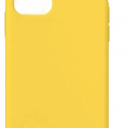 Чехол накладка силикон Silicone Case iPh 14 Plus желтый аналог