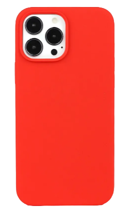 Чехол накладка силикон Silicone Case iPh 14 Plus красный аналог