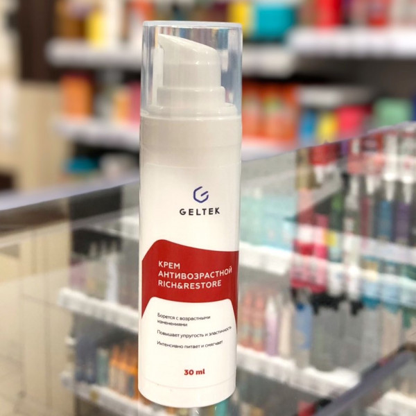 Крем для лица Geltek Rich&Restore с маслом ши Антивозрастной 30мл 694687