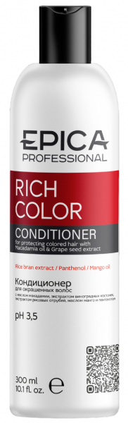 Кондиционер для волос EPICA Rich Color с маслом макадамии Для окрашенных 300мл 91302
