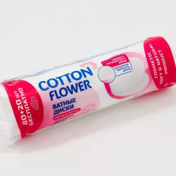 Диски ватные Cotton flower 80+20шт 065310 (Ф2)