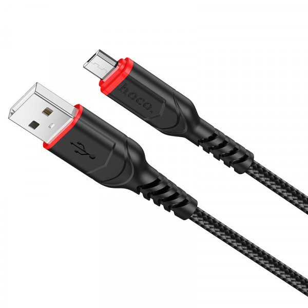 Кабель USB - Micro USB Hoco X59 1м 2,4A черный