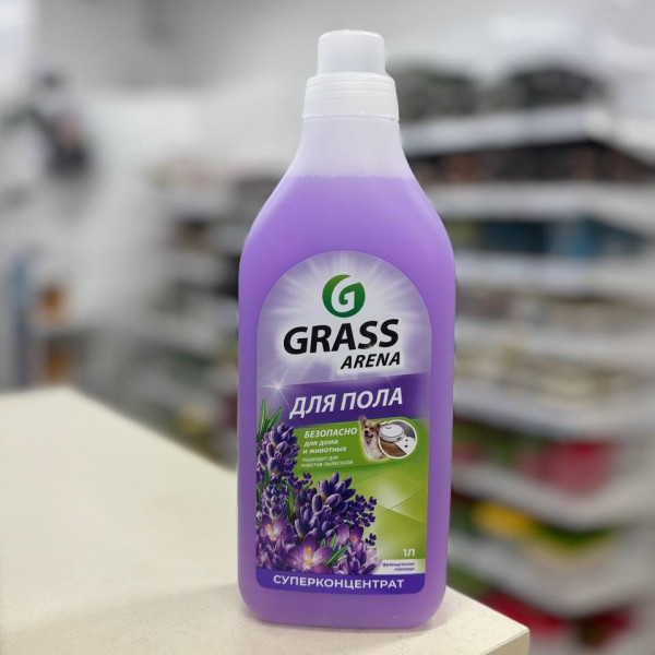 Средство для мытья полов Grass Arena французская лаванда 1л флакон 125905
