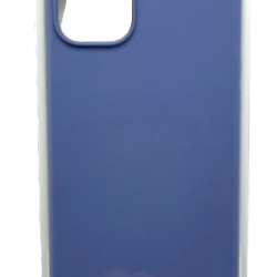 Чехол накладка силикон Silicone Case iPh 14 Plus серо-синий аналог
