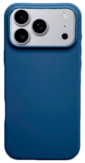 Чехол накладка силикон Silicone Case iPh 17 Pro Max темно-синий аналог