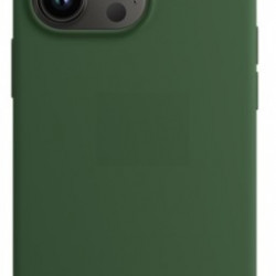 Чехол накладка силикон Silicone Case iPh 13 Pro Max болотный аналог
