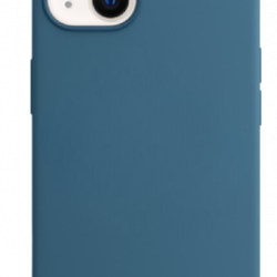 Чехол накладка силикон Silicone Case iPh 14 Plus синий аналог