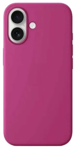 Чехол накладка силикон Silicone Case iPh 17 малиновый аналог