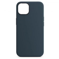 Чехол накладка силикон Silicone Case iPh 14 Plus темно-синий аналог