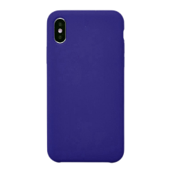 Чехол накладка силикон Silicone Case iPh X/XS темно-синий аналог