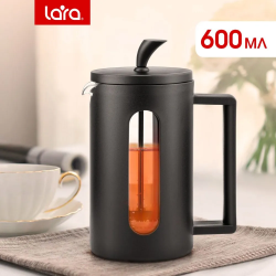 Френч-пресс Lara LR06-54-600 пластик/стекло 0,6л