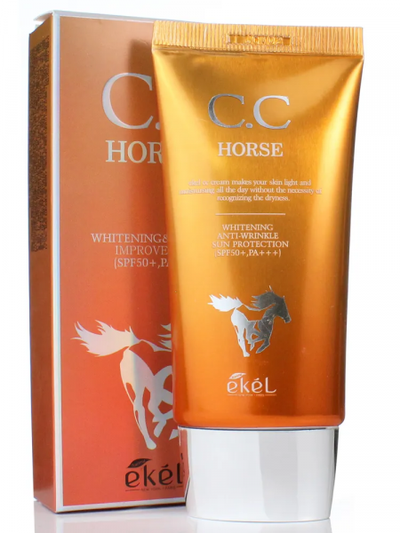CC-крем Ekel SPF50+/PA++ c лошадиными липидами Питающий 50мл 259897 -