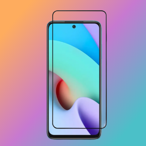 Защитное стекло 3D Xiaomi Poco M4 Pro тех. уп. черное SPI/NSK