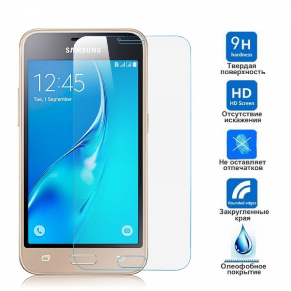 Защитное стекло прозрачное Samsung Galaxy J1 J120 2016