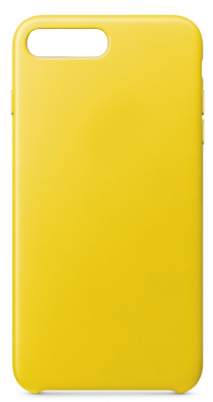 Чехол накладка силикон Silicone Case iPh 7/8 Plus желтый аналог