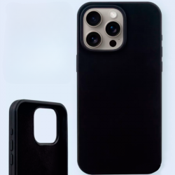 Чехол накладка силикон Silicone Case iPh 15 Pro черный аналог