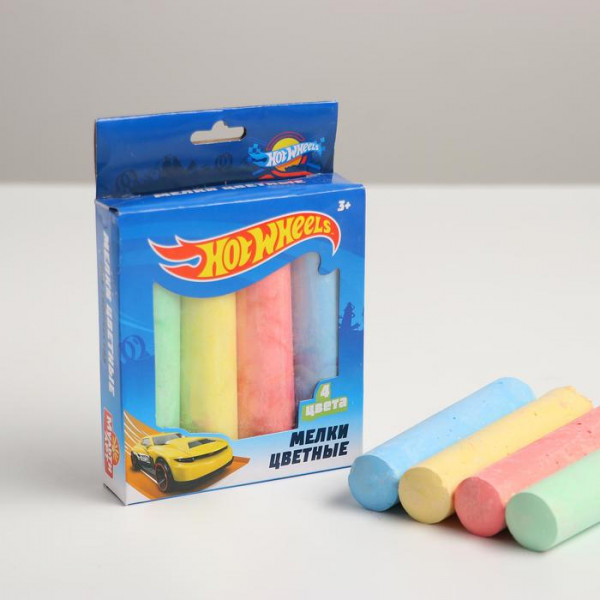 Мелки цветные MultiArt Hot Wheels 4шт 100MEL4-HW