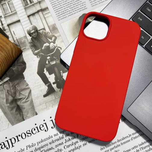 Чехол накладка силикон Silicone Case iPh 12 Pro Max красный аналог