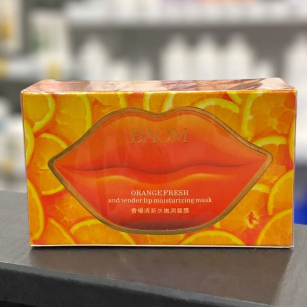 Патчи для губ гидрогелевые Baom Orange Fresh Смягчающие и питающие 20шт