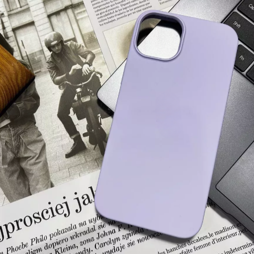 Чехол накладка силикон Silicone Case iPh 12 Pro Max лавандовый аналог