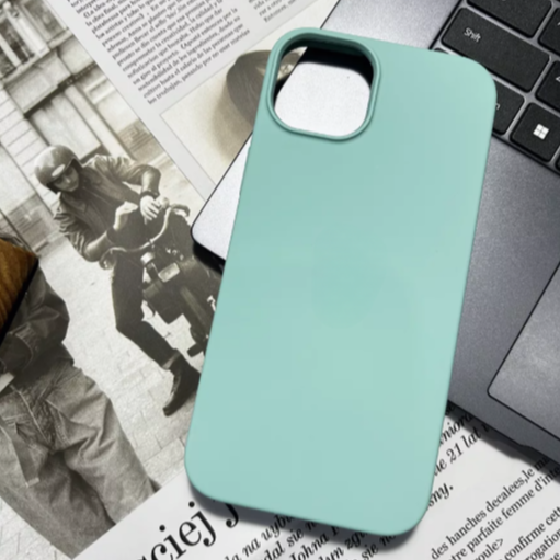 Чехол накладка силикон Silicone Case iPh 12 Pro Max бирюзовый аналог